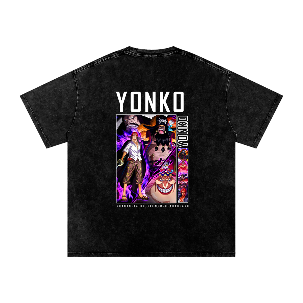Snow Washed Oversized Cotton T-Shirt